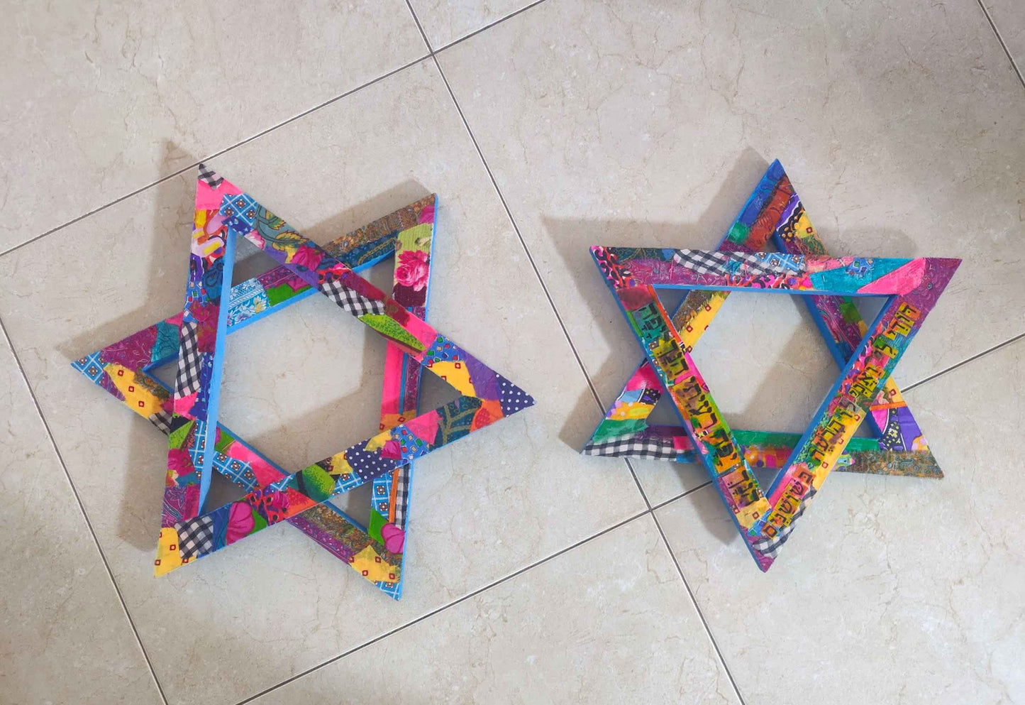 Star of David Wall Art, Magen David, Jewish Symbol Art - Symbolic Home Accent, Unique Jewish Gift, Eclectic Jewish Art, made in Israel