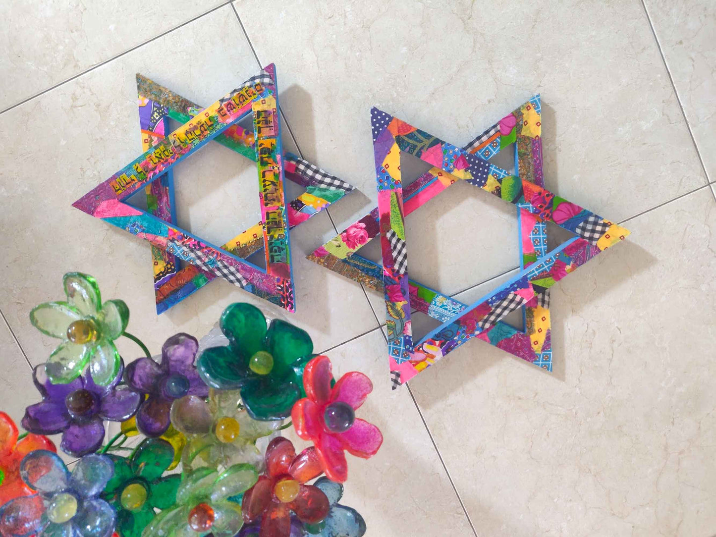 Star of David Wall Art, Magen David, Jewish Symbol Art - Symbolic Home Accent, Unique Jewish Gift, Eclectic Jewish Art, made in Israel