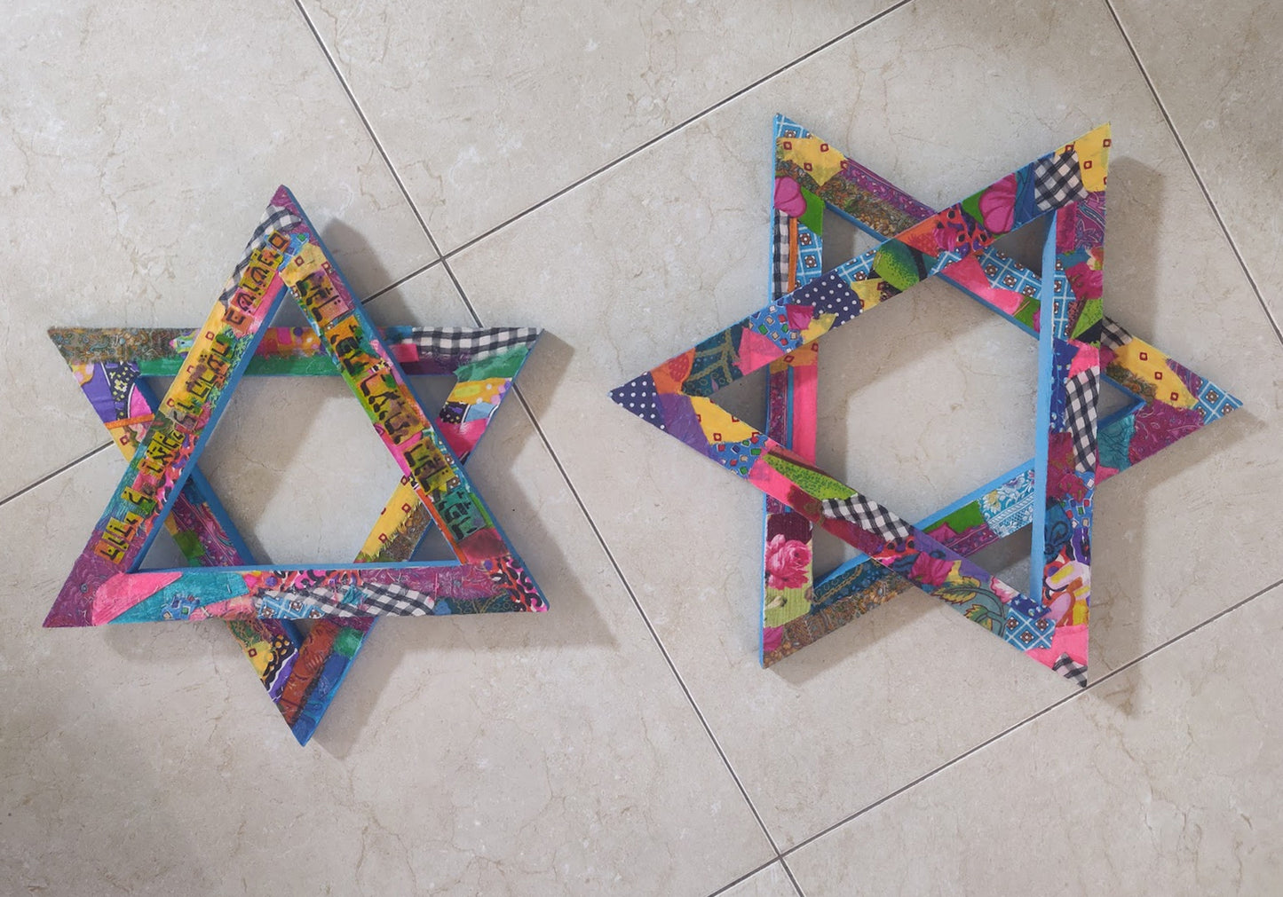Star of David Wall Art, Magen David, Jewish Symbol Art - Symbolic Home Accent, Unique Jewish Gift, Eclectic Jewish Art, made in Israel
