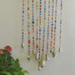 Colorful, Handmade Glass Bead Mobile Suncatcher, Boho Wall Décor,