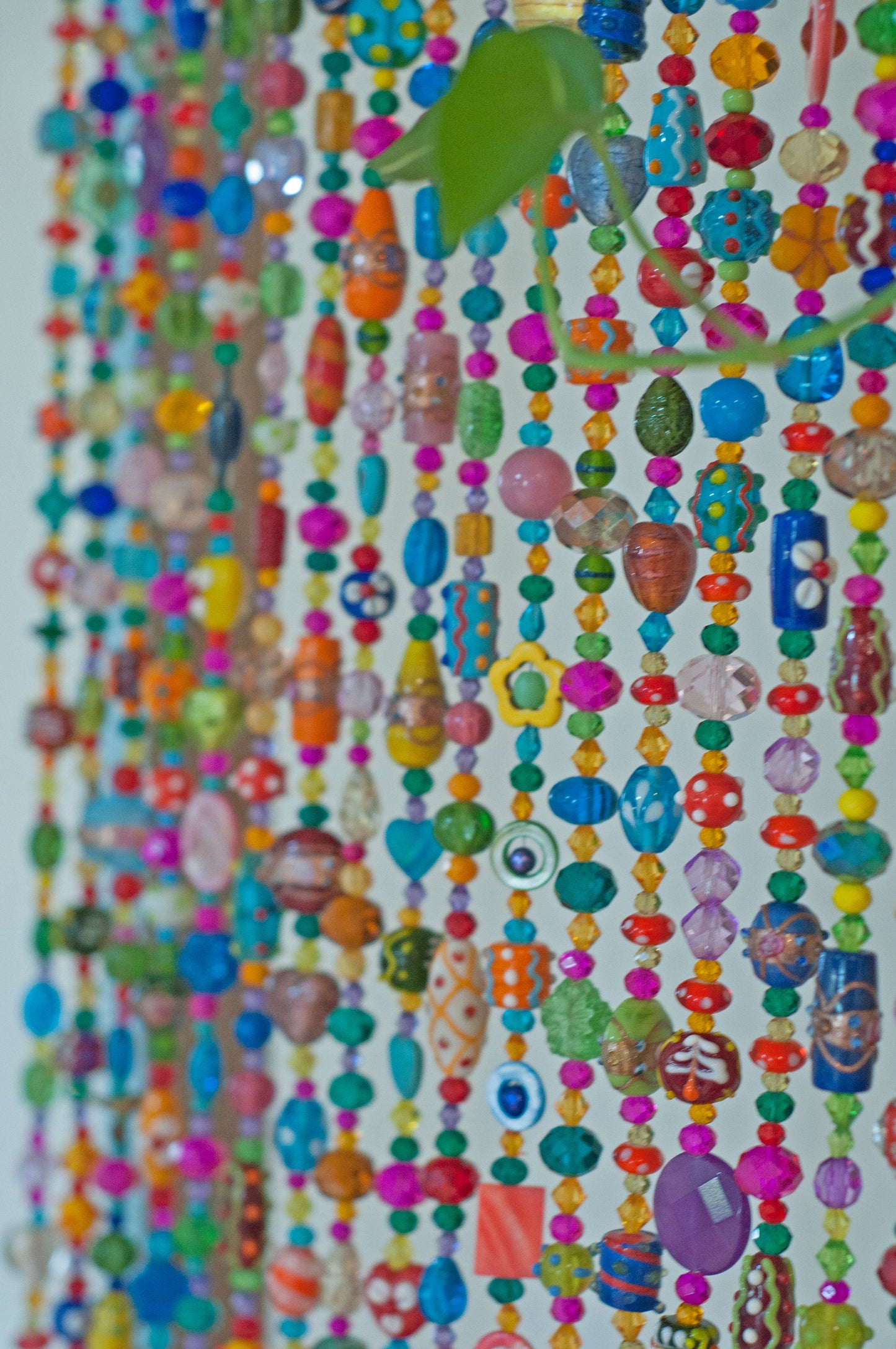 Bohemian Colorful Hand Made Beaded curtain