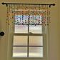 Colorful Bohemian Beaded Valance - hand made