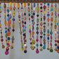 Colorful Bohemian Beaded Valance - hand made