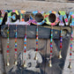 Bohemian Colorful Handmade Welcome Sign With Brass Bells