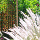 Beaded Curtain In Shadows of Brown Amber and Gold with touches of green