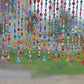 Colorful Glass-Beaded Window Valance & Chime (made to order)