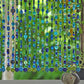Blue, Turquoise, and Green Shades Beaded Curtain