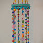 Two Colorful Bohemian Wind Chime With Brass Bells (Made to Order)