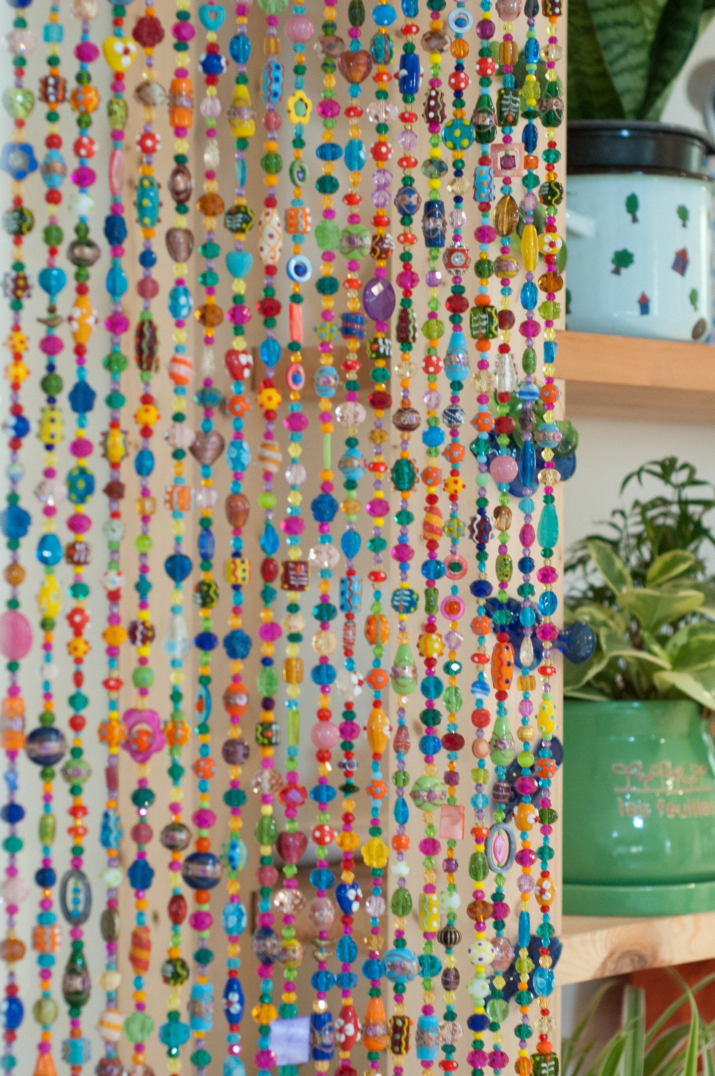 Bohemian Colorful Hand Made Beaded curtain