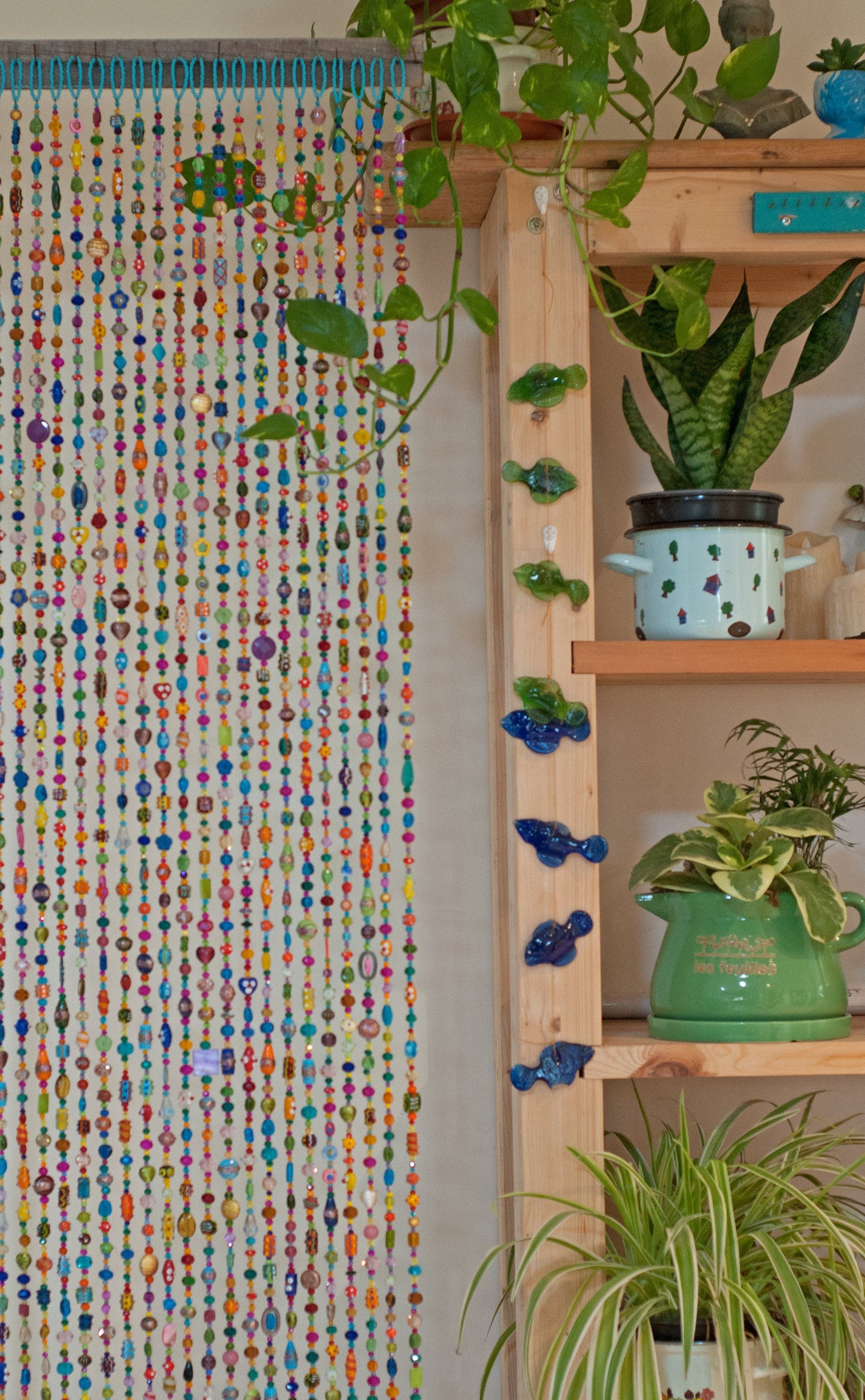 Bohemian Colorful Hand Made Beaded curtain