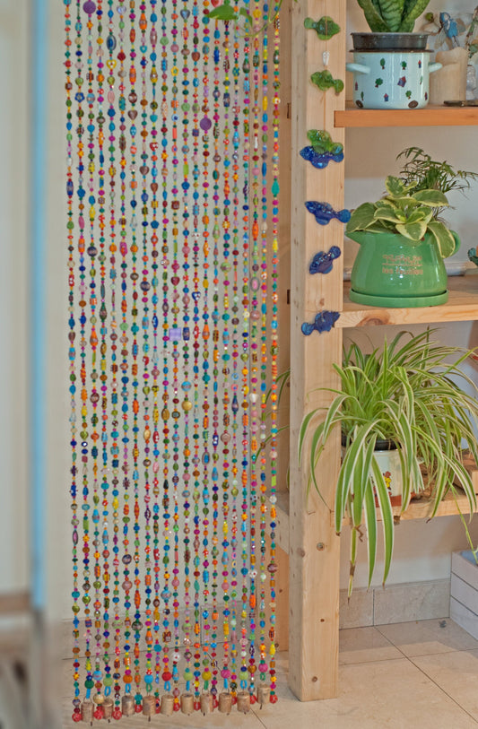 Bohemian Colorful Hand Made Beaded curtain