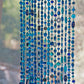 Blue,Turquoise, and Transperent Shades Beaded Curtain